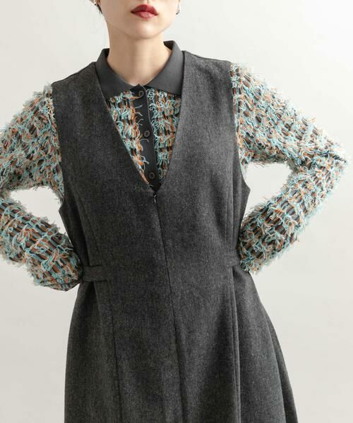 KBF / ケービーエフ ワンピース | 『2サイズ展開』ツイードジャンパースカート | 詳細19