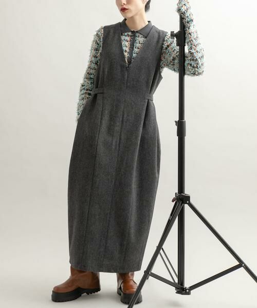 KBF / ケービーエフ ワンピース | 『2サイズ展開』ツイードジャンパースカート | 詳細22