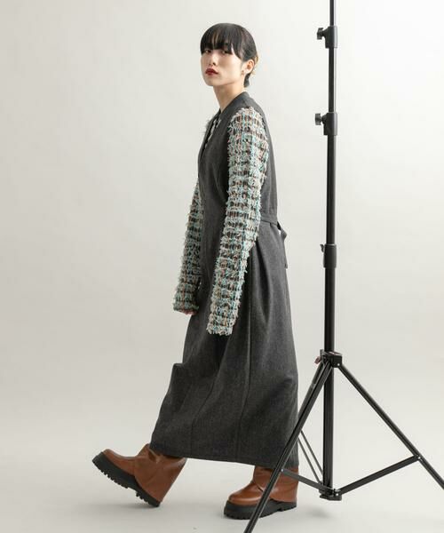 KBF / ケービーエフ ワンピース | 『2サイズ展開』ツイードジャンパースカート | 詳細24