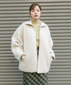 KBF / ケービーエフ その他アウター | ハイネックシャギーコート