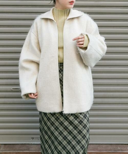 KBF / ケービーエフ その他アウター | ハイネックシャギーコート | 詳細1