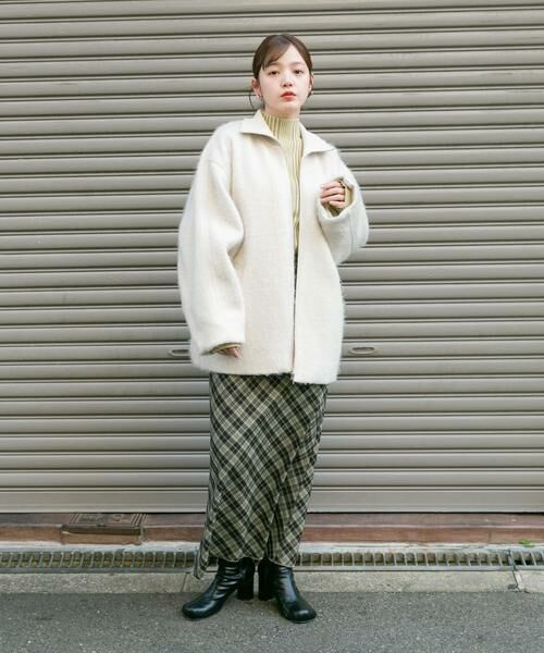 KBF / ケービーエフ その他アウター | ハイネックシャギーコート | 詳細4