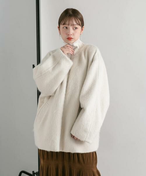 KBF / ケービーエフ その他アウター | ハイネックシャギーコート | 詳細7