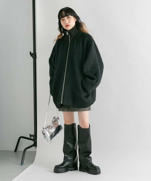 KBF / ケービーエフ その他アウター | ハイネックシャギーコート | 詳細21