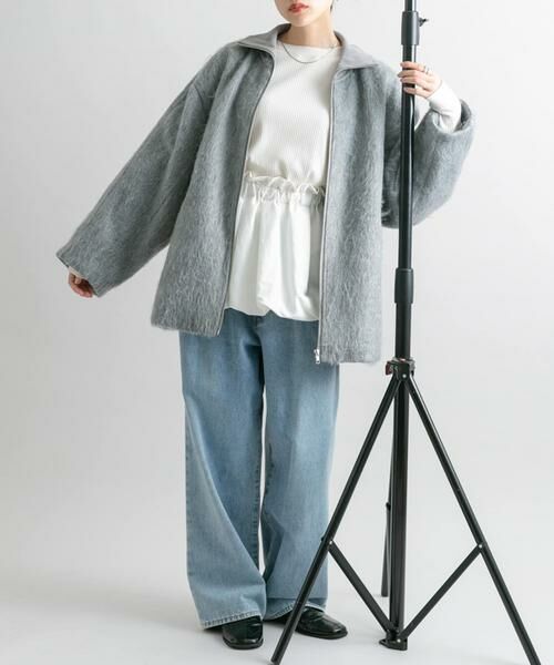 KBF / ケービーエフ その他アウター | ハイネックシャギーコート | 詳細30