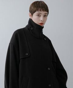 KBF / ケービーエフ ステンカラーコート | 『2サイズ展開』コクーンロングコート