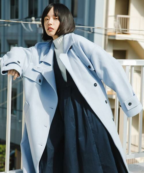 KBF / ケービーエフ ステンカラーコート | 『2サイズ展開』コクーンロングコート | 詳細10