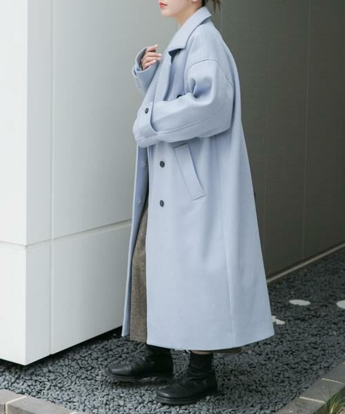 KBF / ケービーエフ ステンカラーコート | 『2サイズ展開』コクーンロングコート | 詳細5
