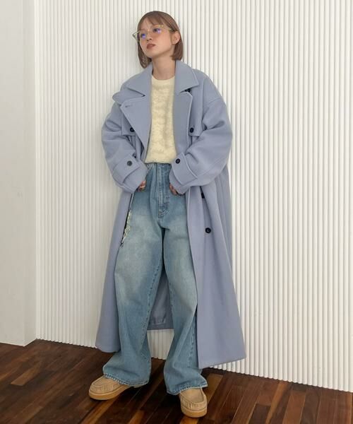 KBF / ケービーエフ ステンカラーコート | 『2サイズ展開』コクーンロングコート | 詳細7