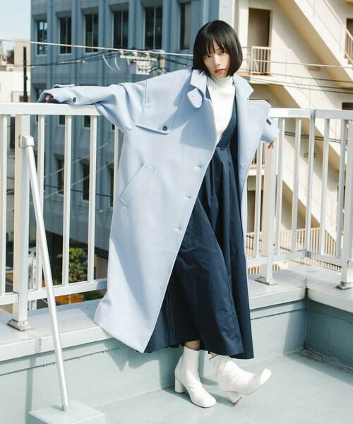 KBF / ケービーエフ ステンカラーコート | 『2サイズ展開』コクーンロングコート | 詳細8