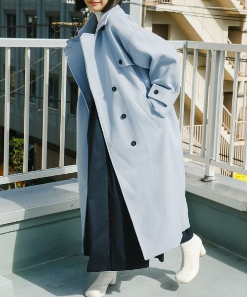 KBF / ケービーエフ ステンカラーコート | 『2サイズ展開』コクーンロングコート | 詳細9