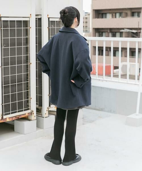 KBF / ケービーエフ ステンカラーコート | コクーンミドルコート | 詳細4