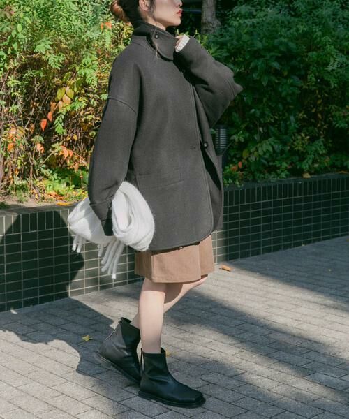 KBF / ケービーエフ ステンカラーコート | コクーンミドルコート | 詳細24
