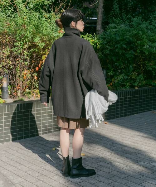 KBF / ケービーエフ ステンカラーコート | コクーンミドルコート | 詳細26
