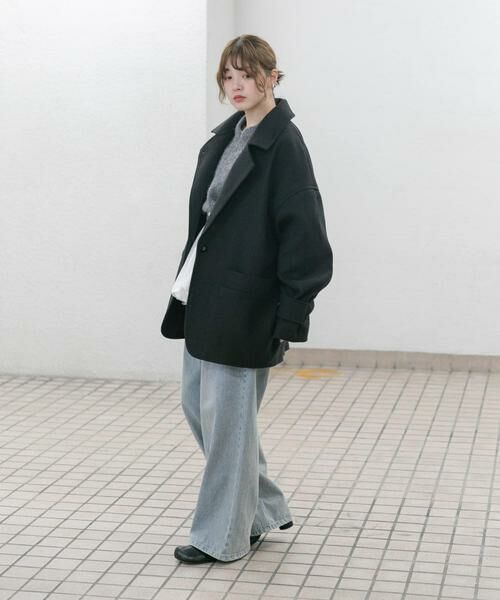 KBF / ケービーエフ ステンカラーコート | コクーンミドルコート | 詳細29
