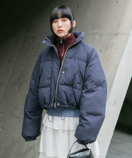 KBF / ケービーエフ ダウンジャケット・ベスト | ショート中綿フードジャケット | 詳細12