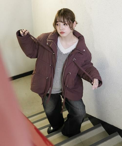 KBF / ケービーエフ ダウンジャケット・ベスト | フロントリボン中綿ジャケット | 詳細2