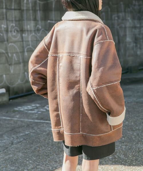 KBF / ケービーエフ その他アウター | オーバーサイズボアジャケット | 詳細1