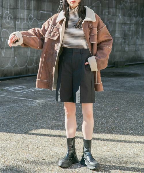 KBF / ケービーエフ その他アウター | オーバーサイズボアジャケット | 詳細2