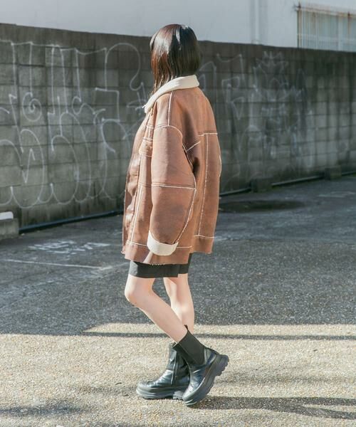 KBF / ケービーエフ その他アウター | オーバーサイズボアジャケット | 詳細3