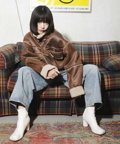 KBF / ケービーエフ その他アウター | オーバーサイズボアジャケット | 詳細5