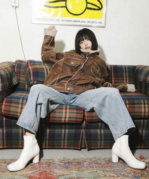 KBF / ケービーエフ その他アウター | オーバーサイズボアジャケット | 詳細6