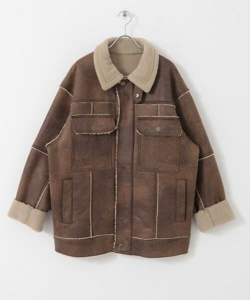 KBF / ケービーエフ その他アウター | オーバーサイズボアジャケット | 詳細7