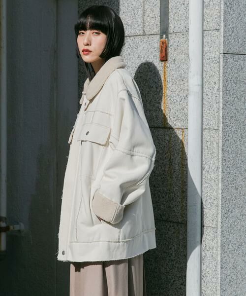 KBF / ケービーエフ その他アウター | オーバーサイズボアジャケット | 詳細11