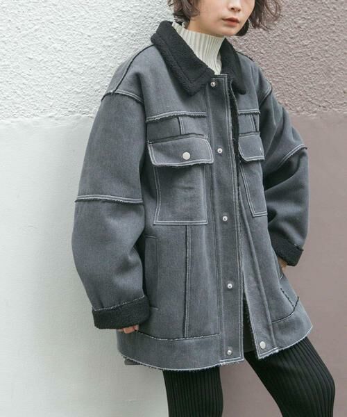 KBF / ケービーエフ その他アウター | オーバーサイズボアジャケット | 詳細29