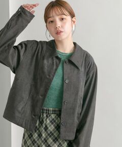 KBF / ケービーエフ レザーブルゾン・ジャケット | フェイクスエードショートジャケット