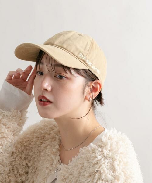 KBF/ケービーエフ サイドエンブロイダリーCAP ベージュ one KBF/ケービーエフ サイドエンブロイダリーCAP ベージュ one