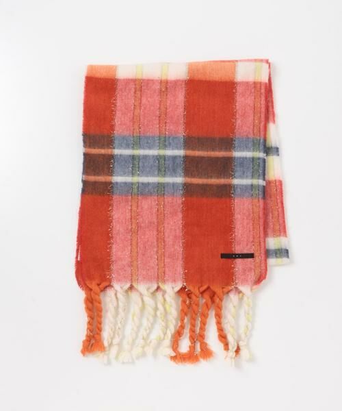 KBF / ケービーエフ マフラー・ショール・スヌード・ストール | ラメチェックマフラー | 詳細7