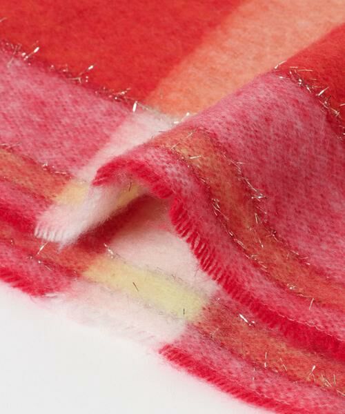 KBF / ケービーエフ マフラー・ショール・スヌード・ストール | ラメチェックマフラー | 詳細9