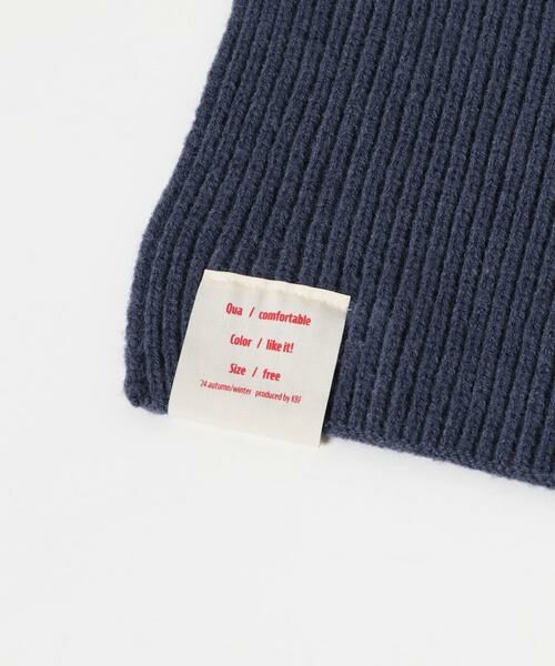 KBF / ケービーエフ マフラー・ショール・スヌード・ストール | タブ付きリブニットマフラー | 詳細17