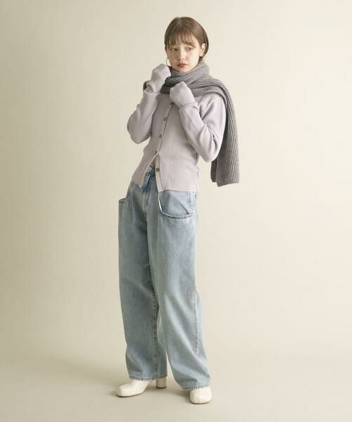 KBF / ケービーエフ マフラー・ショール・スヌード・ストール | タブ付きリブニットマフラー | 詳細19