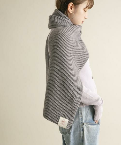 KBF / ケービーエフ マフラー・ショール・スヌード・ストール | タブ付きリブニットマフラー | 詳細20