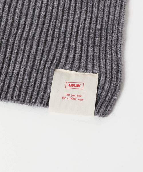 KBF / ケービーエフ マフラー・ショール・スヌード・ストール | タブ付きリブニットマフラー | 詳細23