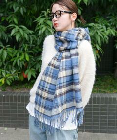 KBF / ケービーエフ マフラー・ショール・スヌード・ストール | リバーシブルチェックストール