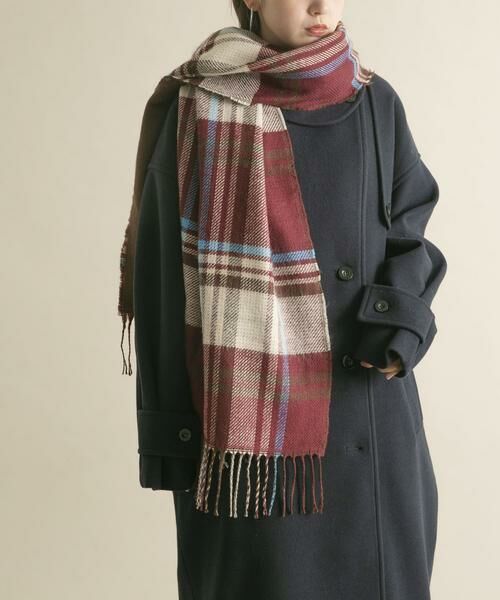 KBF / ケービーエフ マフラー・ショール・スヌード・ストール | リバーシブルチェックストール | 詳細3