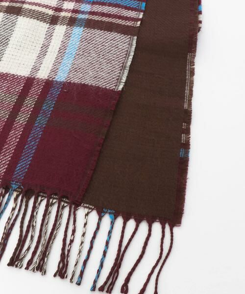 KBF / ケービーエフ マフラー・ショール・スヌード・ストール | リバーシブルチェックストール | 詳細8