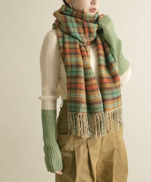 KBF / ケービーエフ マフラー・ショール・スヌード・ストール | リバーシブルチェックストール | 詳細24
