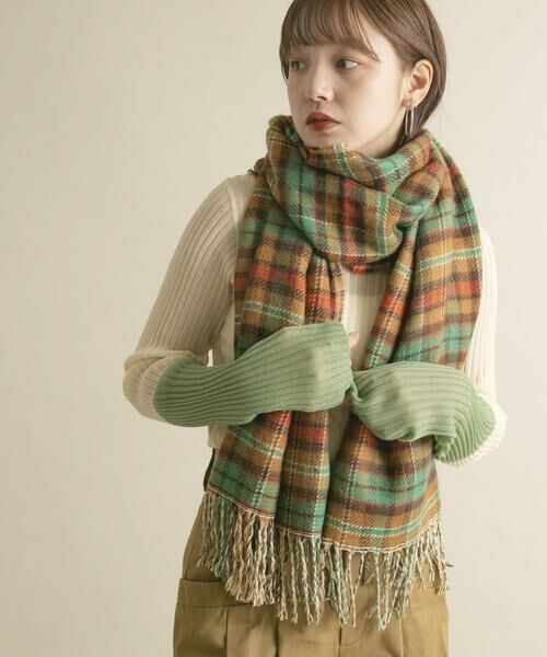 KBF / ケービーエフ マフラー・ショール・スヌード・ストール | リバーシブルチェックストール | 詳細26