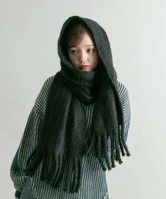 KBF / ケービーエフ マフラー・ショール・スヌード・ストール | ビッグフリンジマフラー