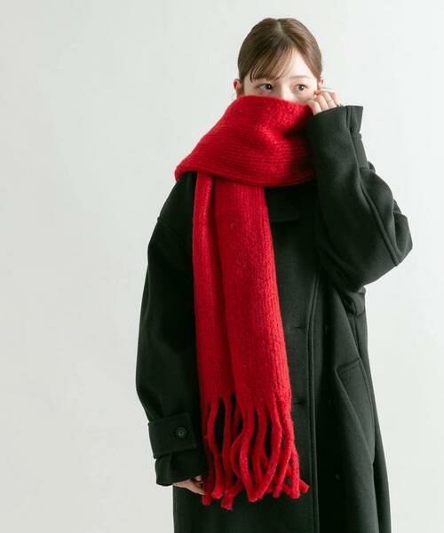 KBF / ケービーエフ マフラー・ショール・スヌード・ストール | ビッグフリンジマフラー | 詳細2
