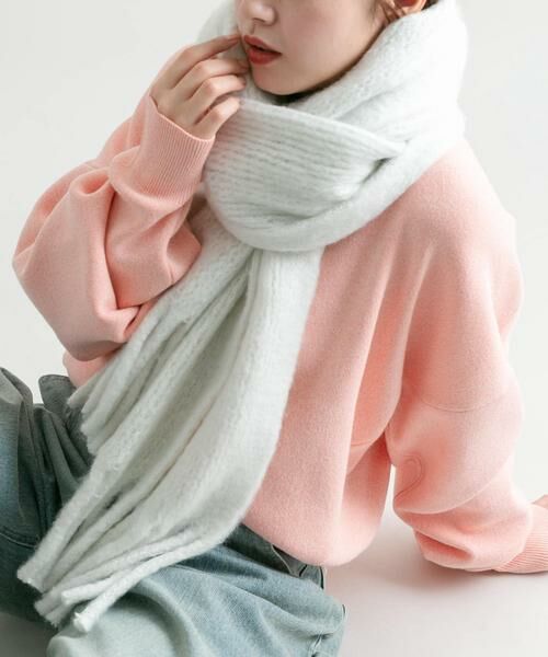 KBF / ケービーエフ マフラー・ショール・スヌード・ストール | ビッグフリンジマフラー | 詳細9