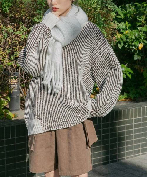 KBF / ケービーエフ マフラー・ショール・スヌード・ストール | ビッグフリンジマフラー | 詳細13