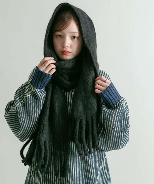 KBF / ケービーエフ マフラー・ショール・スヌード・ストール | ビッグフリンジマフラー | 詳細17