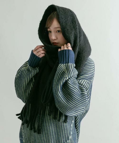 KBF / ケービーエフ マフラー・ショール・スヌード・ストール | ビッグフリンジマフラー | 詳細18