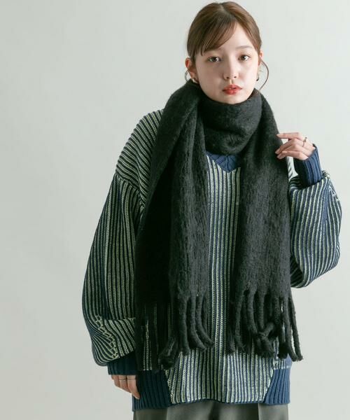 KBF / ケービーエフ マフラー・ショール・スヌード・ストール | ビッグフリンジマフラー | 詳細20