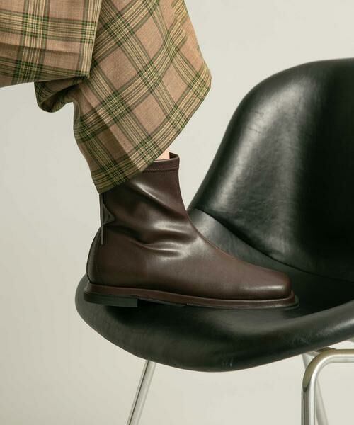KBF / ケービーエフ ブーツ（ショート丈） | スクエアトゥフラットブーツ | 詳細1
